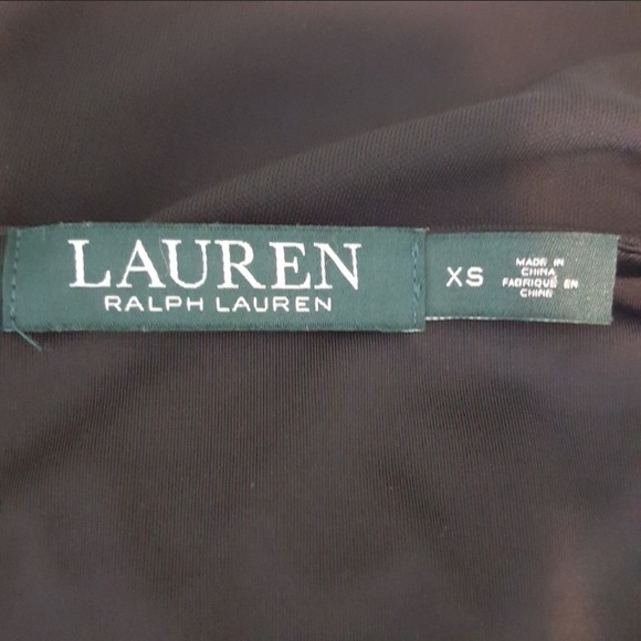 Lauren Ralph Lauren Black Surplice Tank Top sz XS - Picture 5 of 6